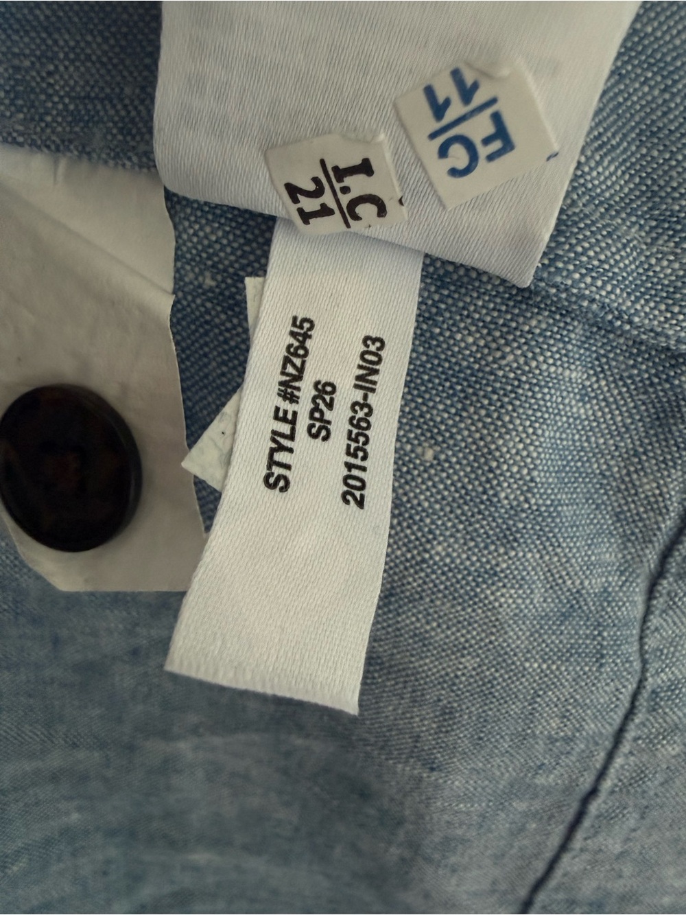 Madewell Relaxed Mini Shirtdress 100% Linen Sunfaded Blue XL NWT - Picture 7 of 8